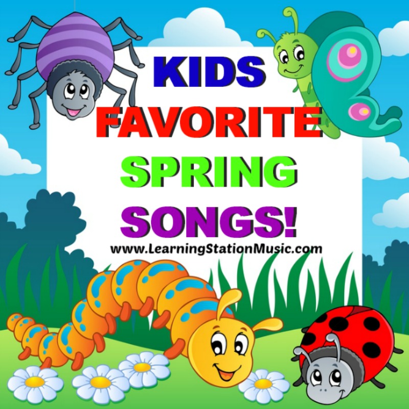 KIDS FAVORITE SPRING SONGS with Lyrics! | The Learning Station