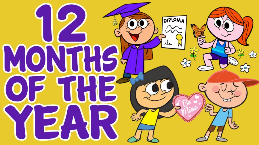 Months of the Year - 12 Months of the Year Song with Lyrics | The Learning  Station