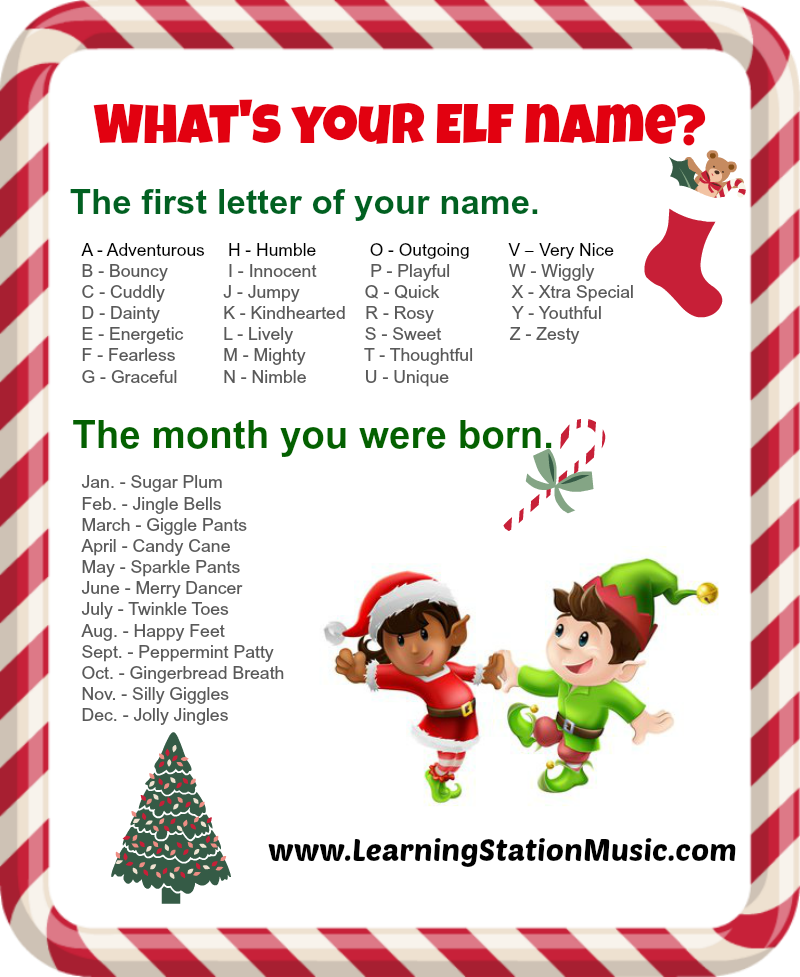 What's Your Elf Name BIG