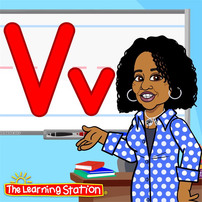 Letter V  The Learning Station