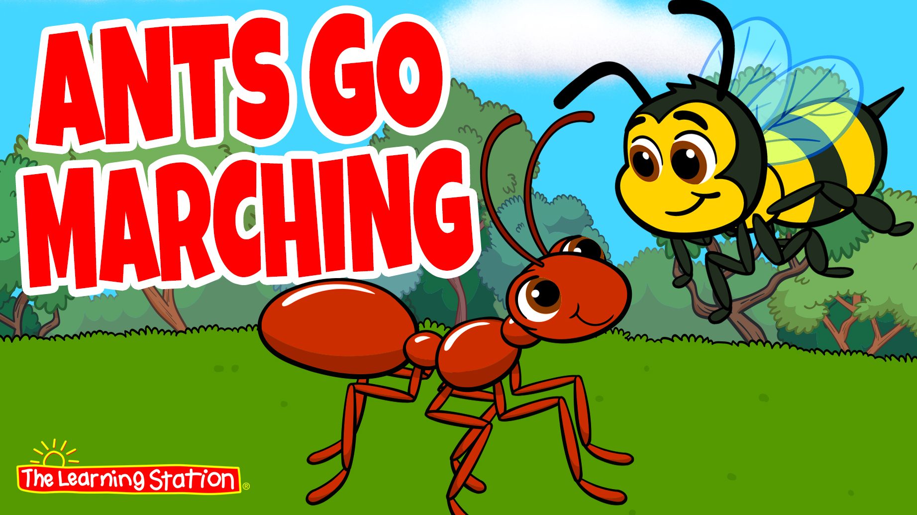 Ants Go Marching-Video for Kids | The Learning Station